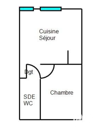 Appartement à vendre 2 pièces 24 m²