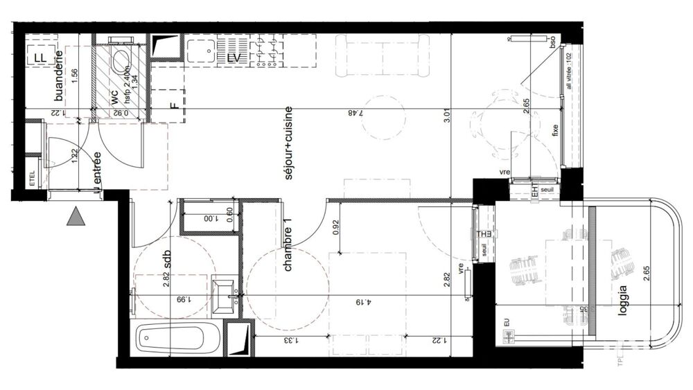 Vente Appartement 2 pièces