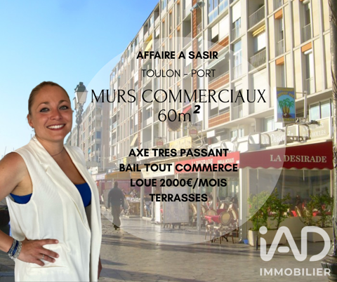 Vente Boutique/Local commercial 60 m&sup2; 323000 83000 Toulon