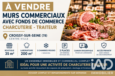 Vente Boutique/Local commercial 235 m&sup2; 900000 78290 Croissy-sur-seine