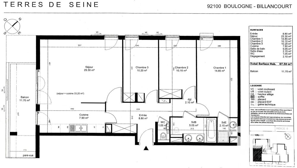 � vendre  Appartement Boulogne-Billancourt (92100)