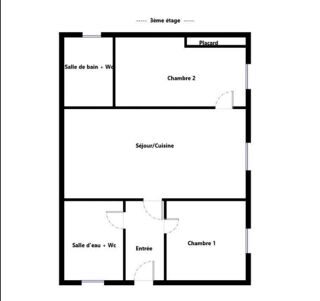  Appartement à louer 2 pièces 48 m²