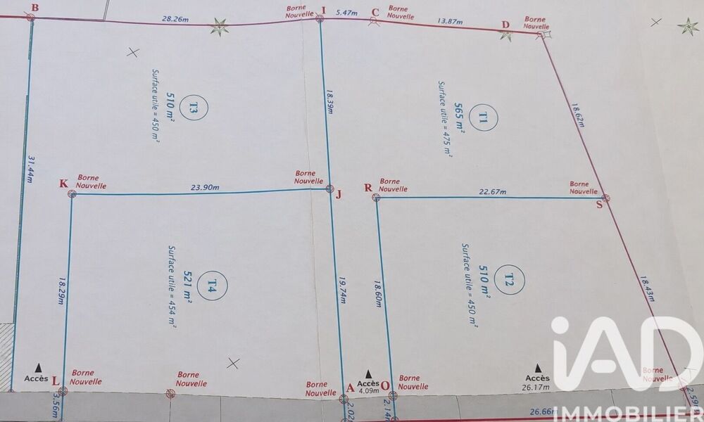 vente Terrain - 510 m² Petite-Île (97429)