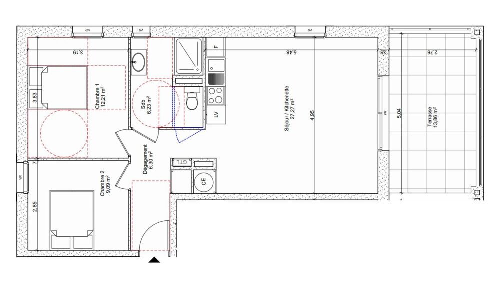 Vente Appartement 3 pièces