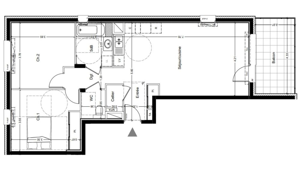 Vente Appartement 3 pièces