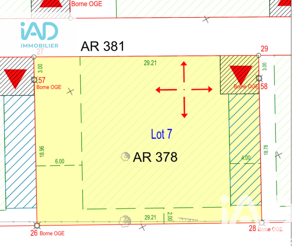 Vente Terrain Vente Terrain à bâtir 639 m&sup2; Voiron