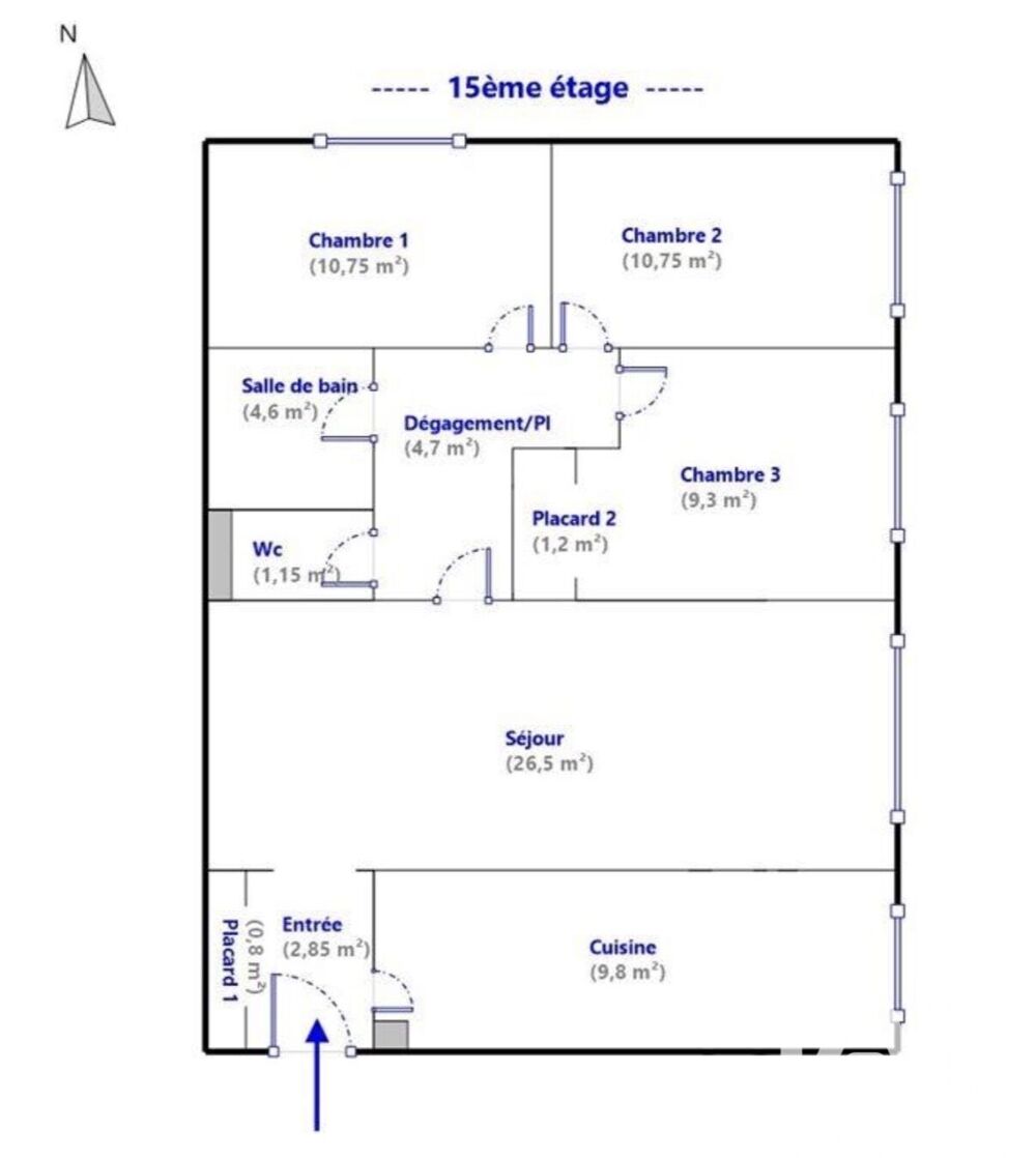 Vente Appartement 4 pièces