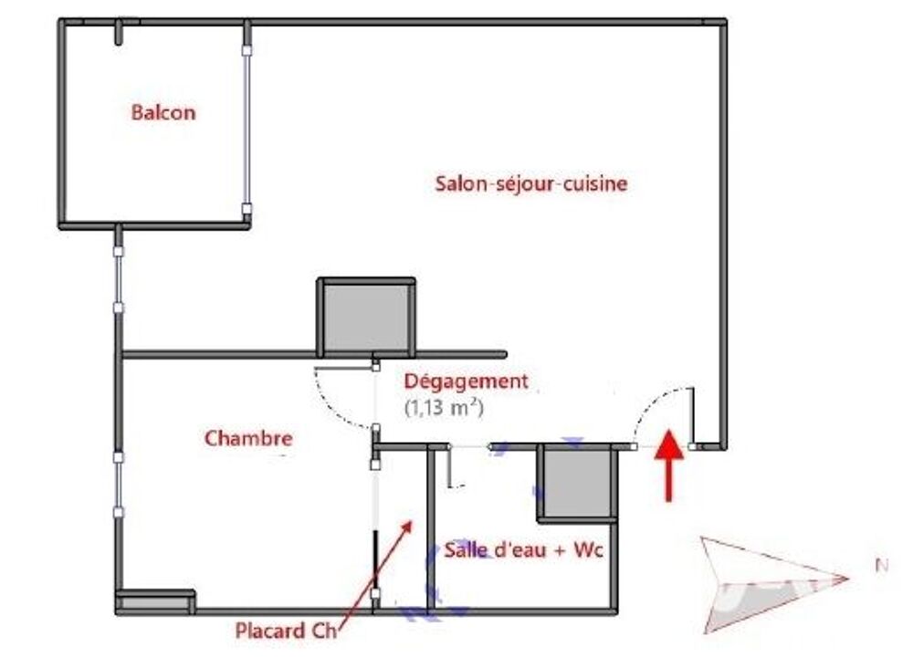 Vente Appartement 2 pièces