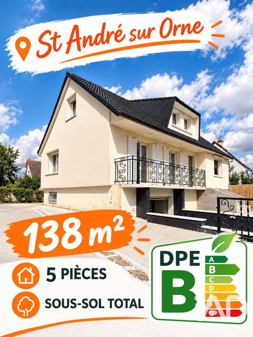 Vente Maison Vente Maison traditionnelle 5 pièces Saint-andré-sur-orne