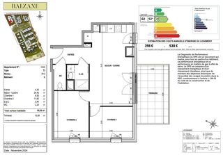  Appartement à vendre 3 pièces 56 m²