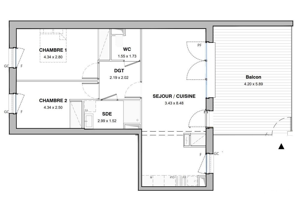 Vente Appartement 3 pièces