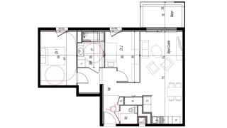  Appartement à vendre 3 pièces 62 m²