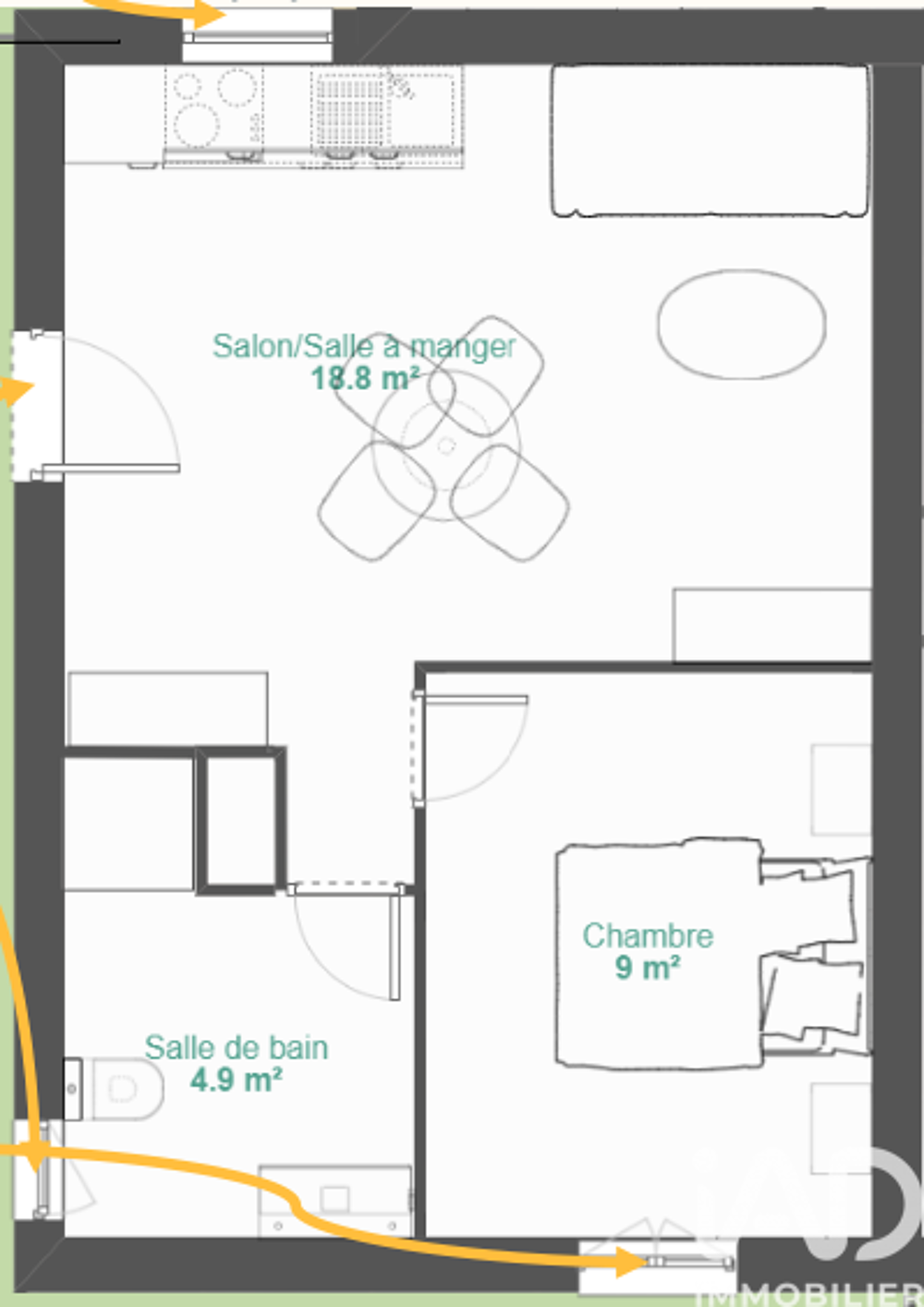 Vente Appartement 1 pièce