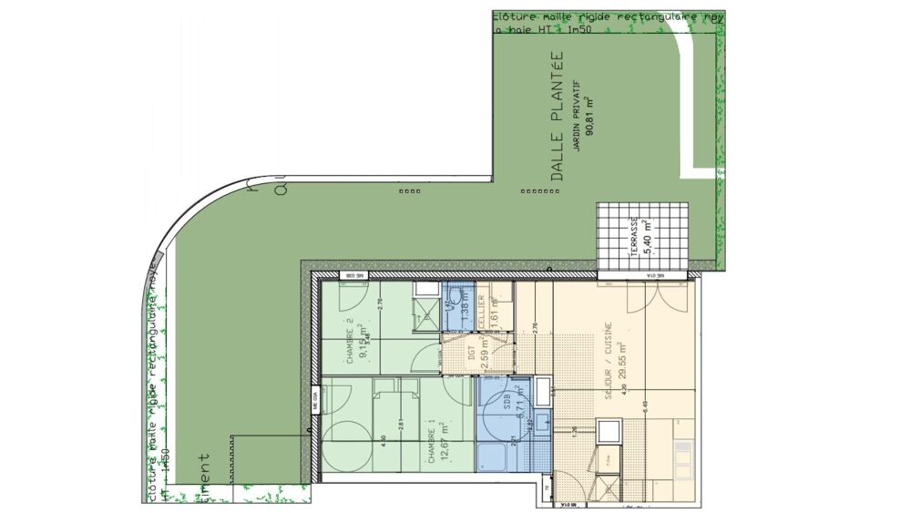 Vente Appartement 3 pièces