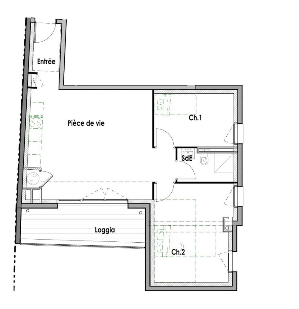 Vente Appartement 3 pièces