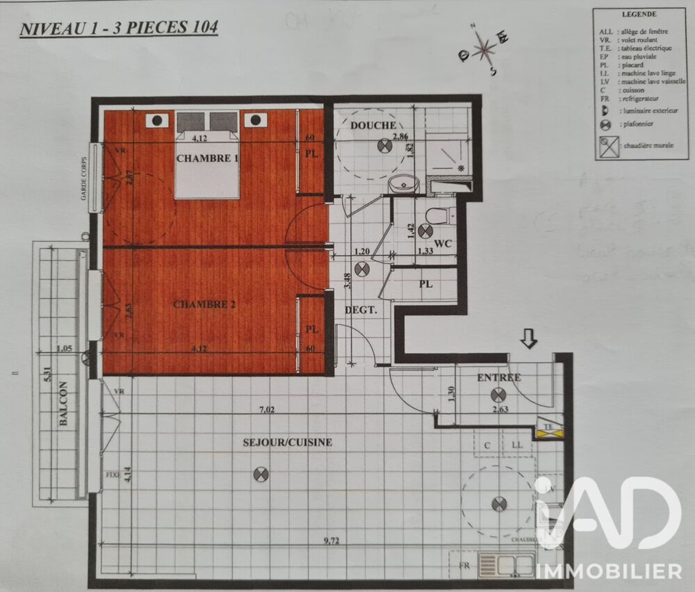 Vente Appartement Vente Appartement 3 pièces Sainte-geneviève-des-bois