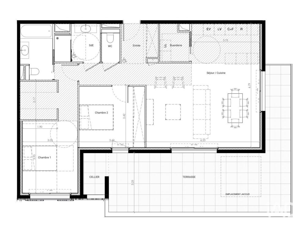 Vente Appartement 3 pièces