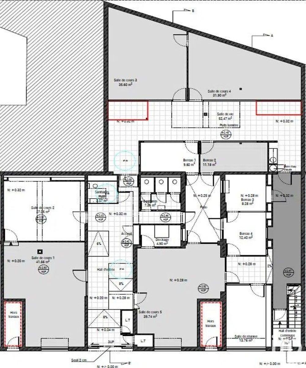   Vente Bureaux 375 m&sup2; 
