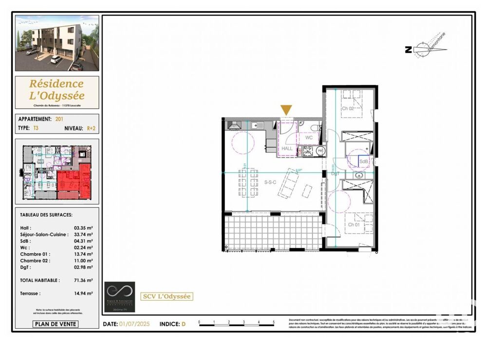 Vente Appartement 3 pièces