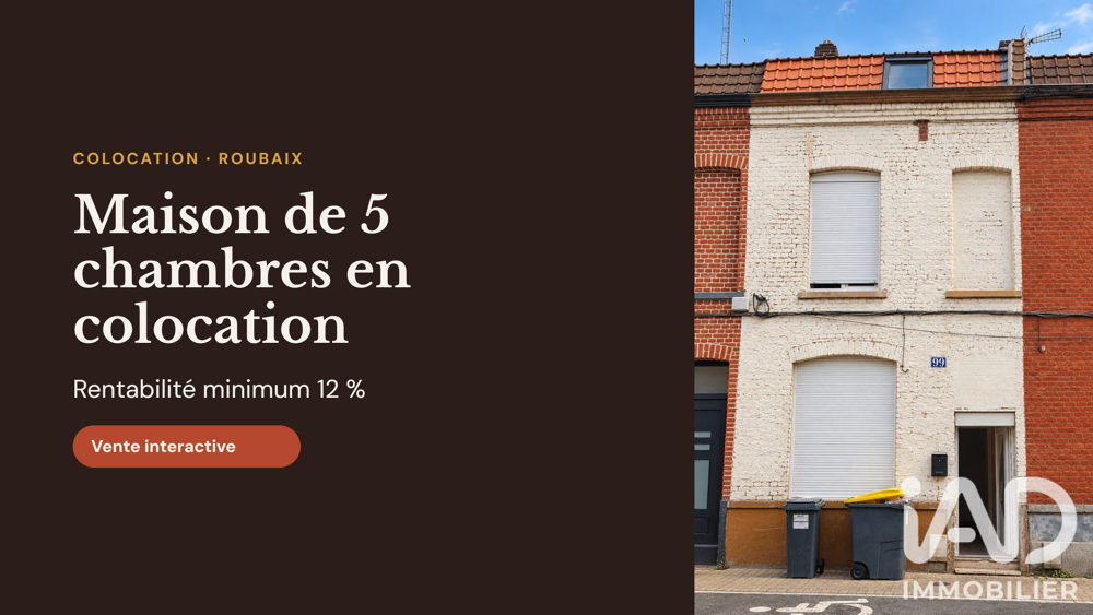 Vente Maison Vente Maison de ville 6 pièces Roubaix