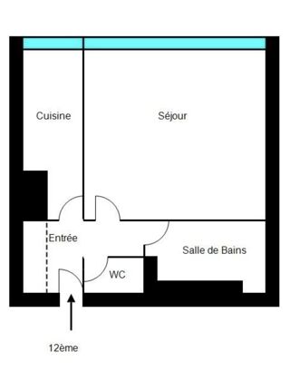 Appartement à vendre 1 pièce 34 m²