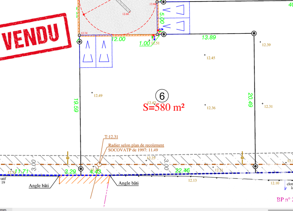 Vente Terrain Vente Terrain à bâtir 580 m&sup2; Challans