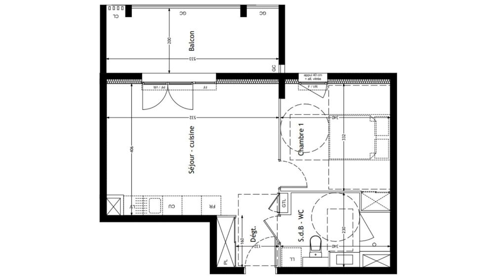Vente Appartement 2 pièces