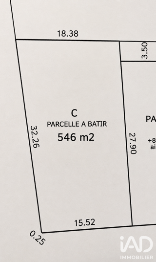 Vente Terrain Vente Terrain à bâtir 546 m&sup2; Le tampon