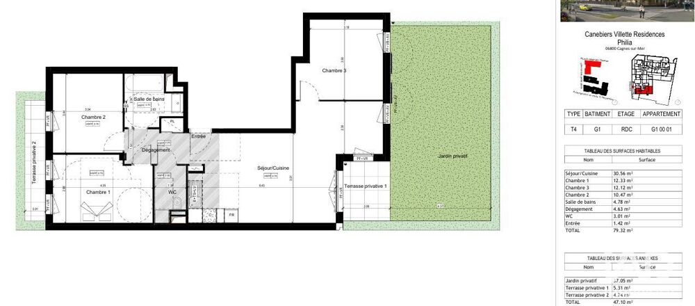 Vente Appartement 4 pièces