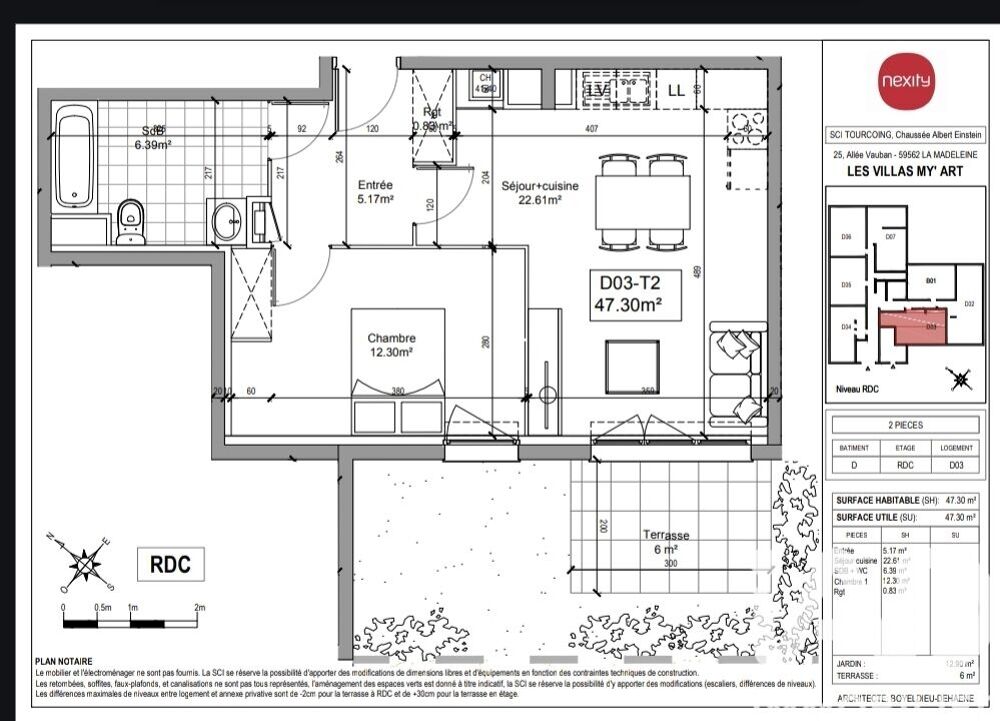 Vente Appartement 2 pièces