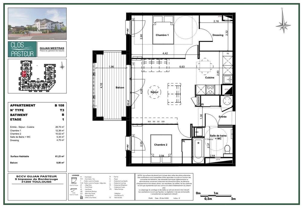 Vente Appartement 3 pièces