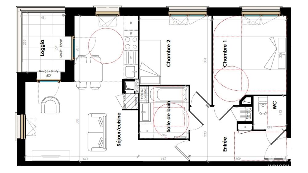 Vente Appartement 3 pièces