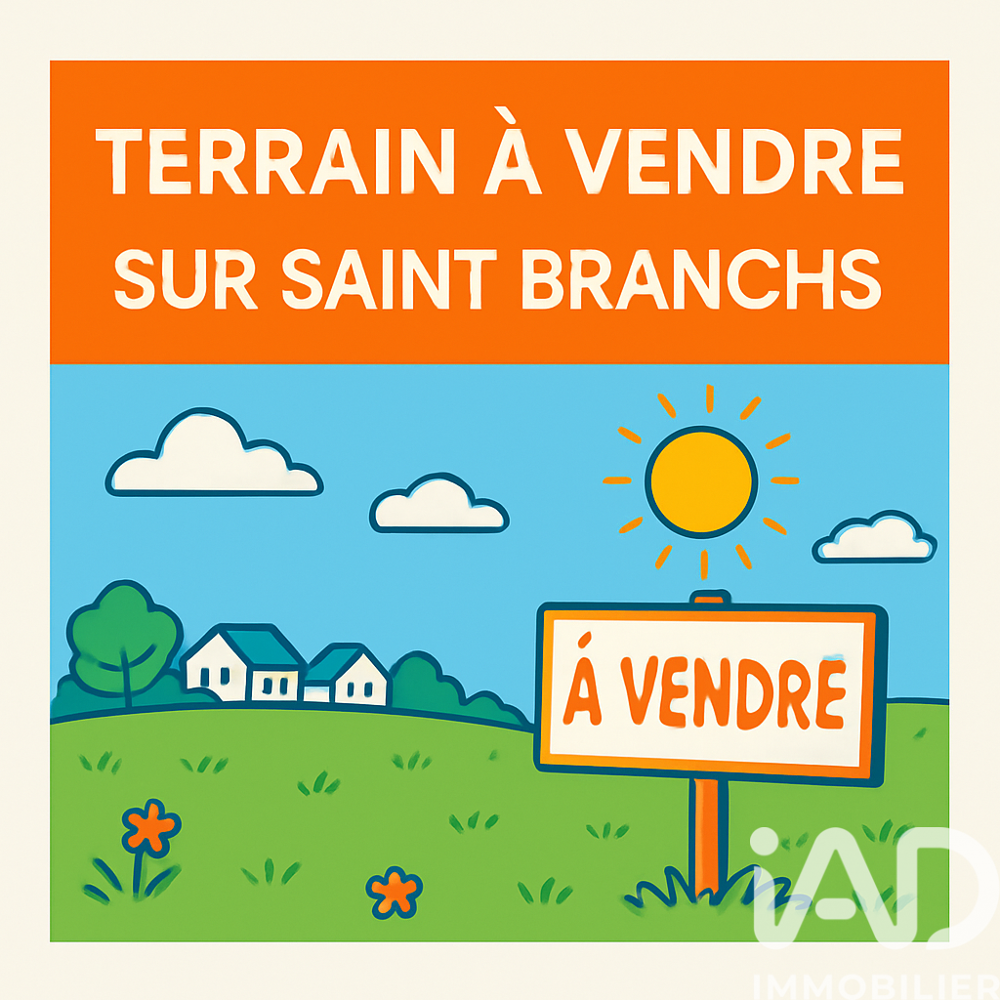 Vente Terrain Vente Terrain à bâtir 744 m&sup2; Saint-branchs