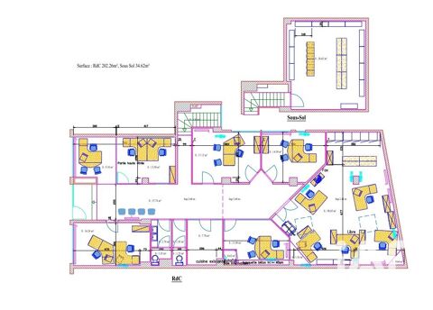   Vente Boutique/Local commercial 238 m&sup2; 