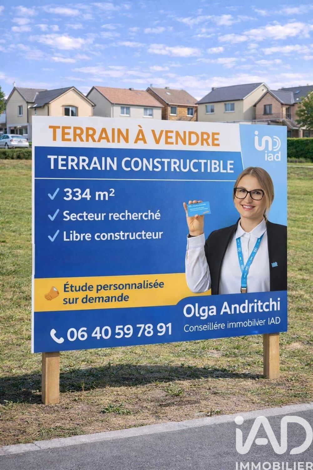 Vente Terrain Vente Terrain à bâtir 334 m&sup2; Villiers-sur-marne