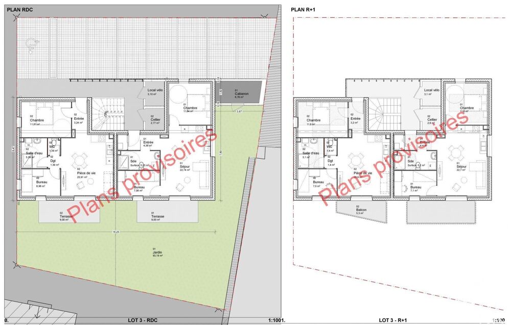 Vente Appartement 3 pièces
