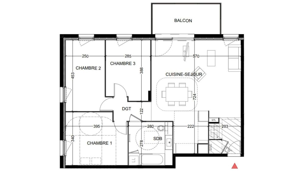 Vente Appartement Vente Appartement 4 pièces Sourcieux-les-mines