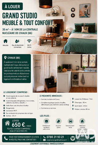  Appartement à louer 1 pièce 35 m²