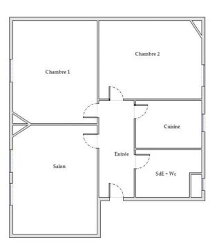  Appartement à vendre 3 pièces 60 m²