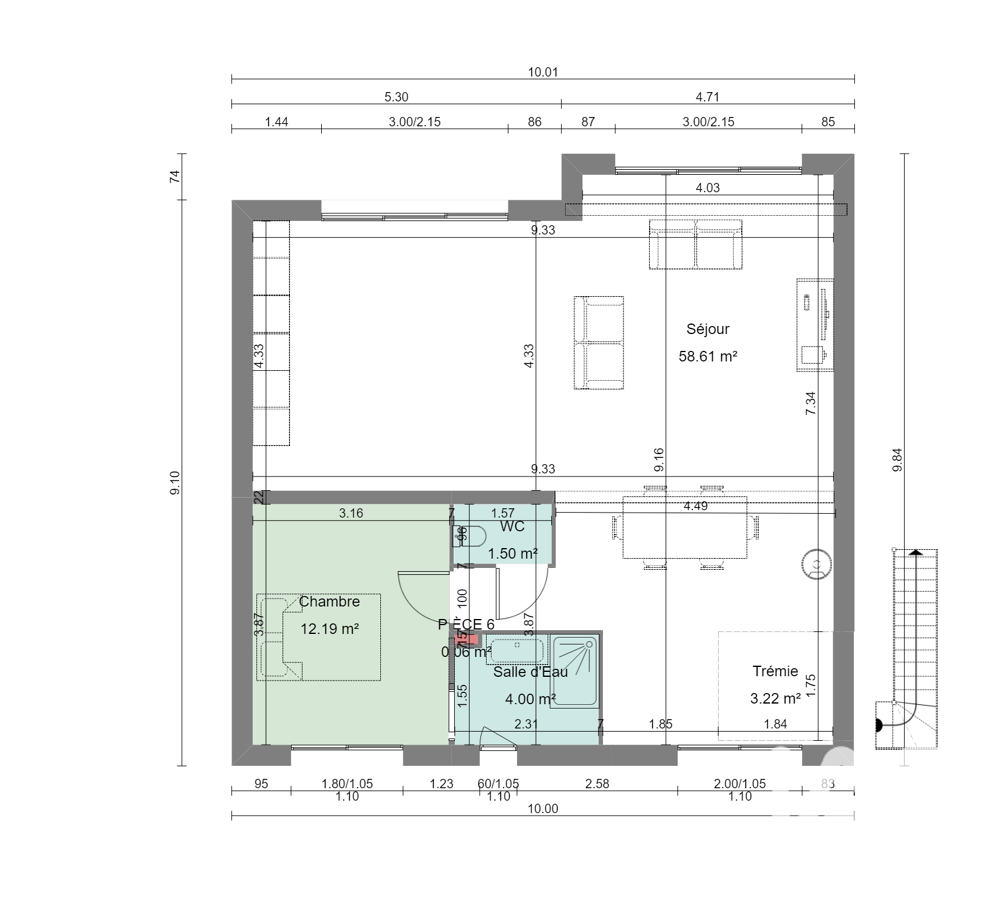 Vente Terrain Vente Terrain à bâtir 739 m&sup2; Saint-cyr-sur-loire
