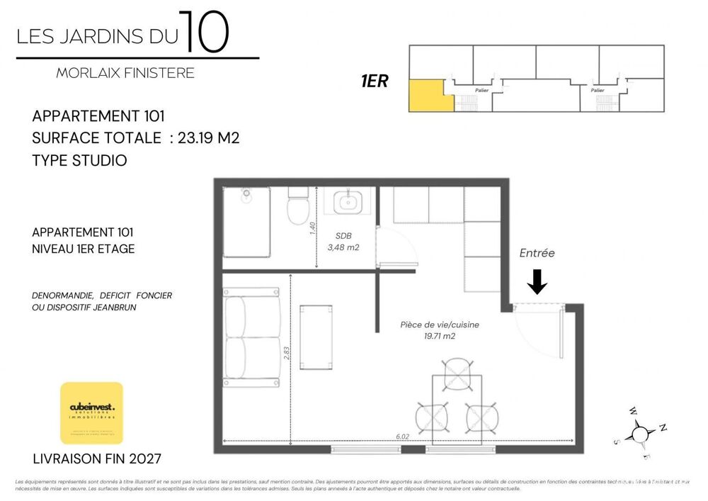 Vente Appartement 1 pièce