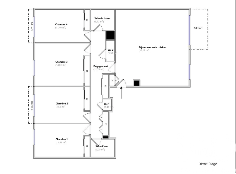 à vendre  Appartement Rueil-Malmaison (92500)