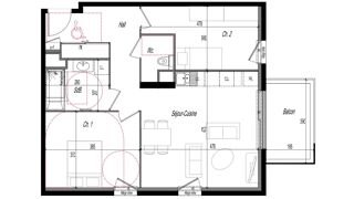  Appartement à vendre 3 pièces 61 m²