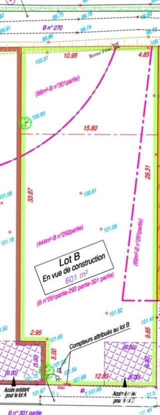  Terrain � vendre 601 m�