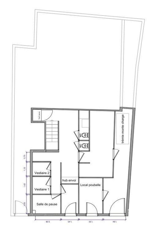   Vente Murs commerciaux 190 m&sup2; 