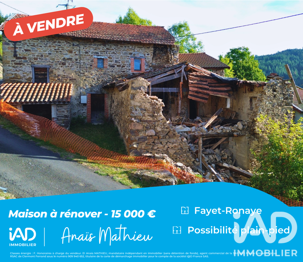 Vente Maison Vente Maison de campagne 3 pièces Fayet-ronaye