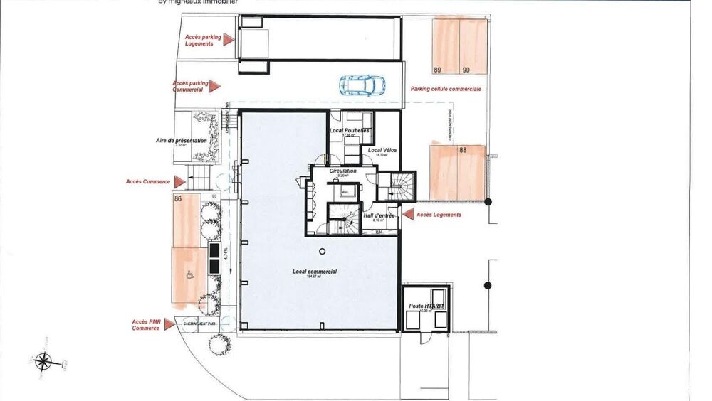   Vente Boutique/Local commercial 194 m&sup2; 