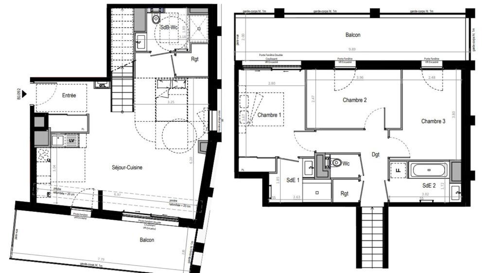 Vente Duplex 4 pièces