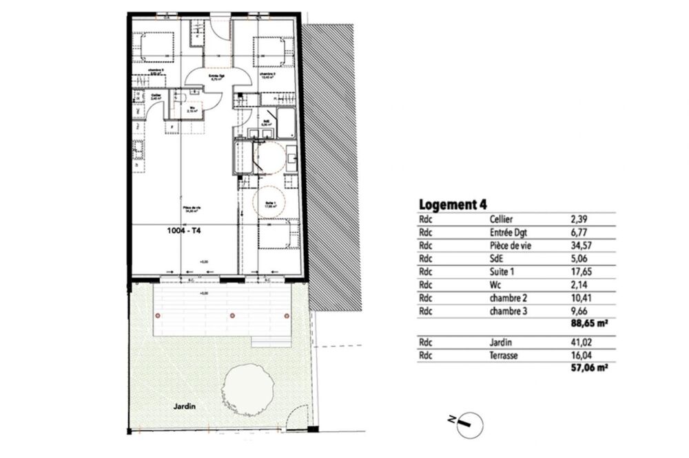 Vente Appartement 4 pièces