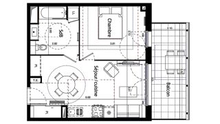  Appartement à vendre 2 pièces 41 m²